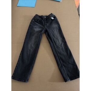 Wonder Nation Size 8 Relaxed Dark Blue Jeans Adjustable Waist